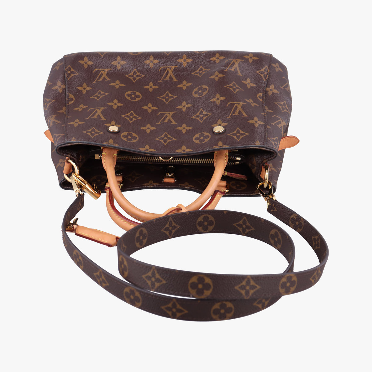 Pre-owned Louis Vuitton Montaigne BB Brown Monogram Canvas M41055 shoulderbag | stylenewstar