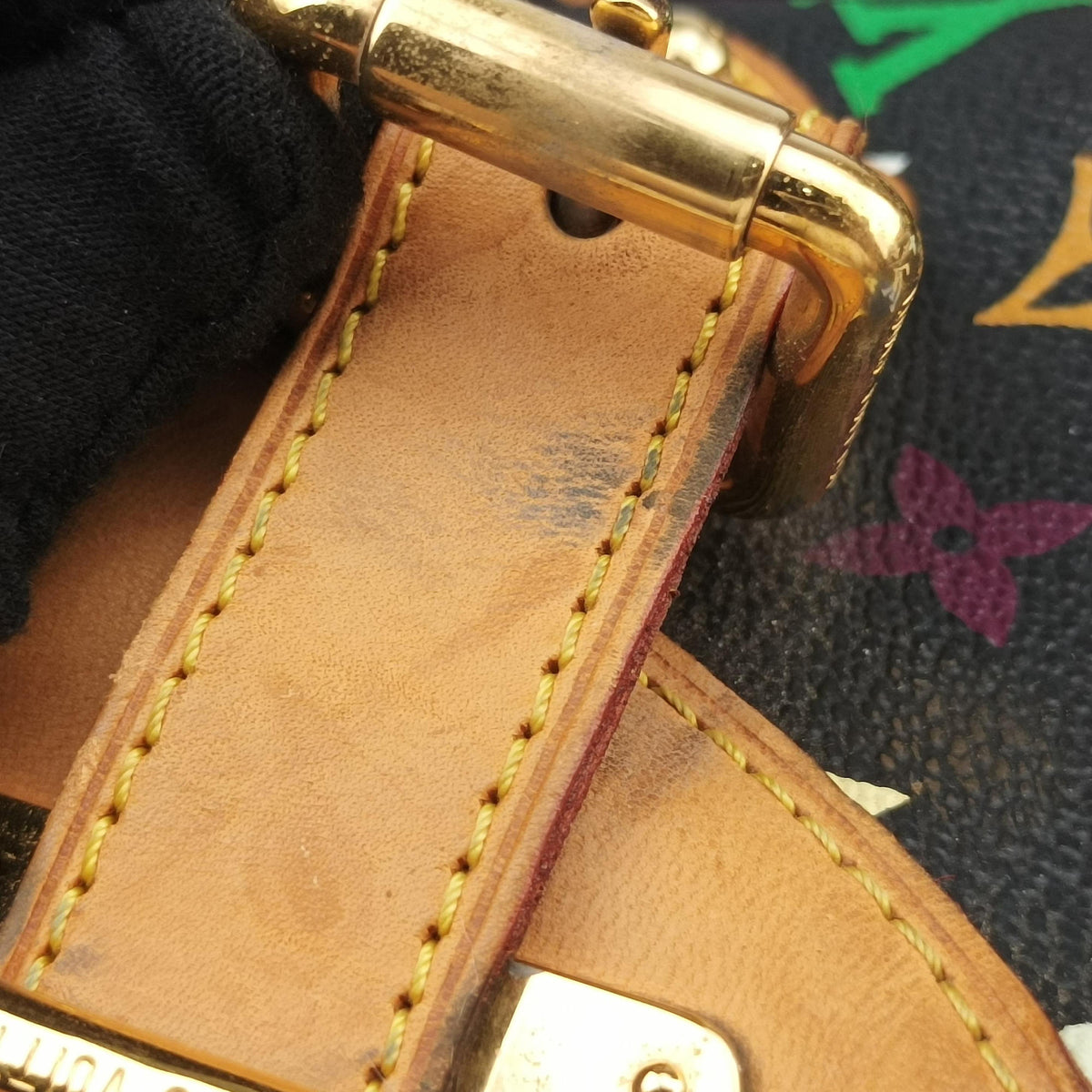 Secondhand Louis Vuitton GRETA Noir Monogram Multicolor M40196 shoulderbag | stylenewstar