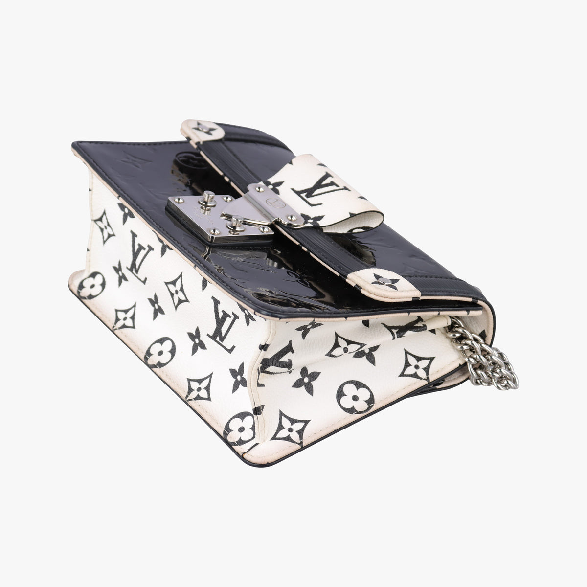 Pre-owned Louis Vuitton Wynwood PM Noir × White Monogram Canvas×Vernis×Epi M90445 shoulderbag | stylenewstar