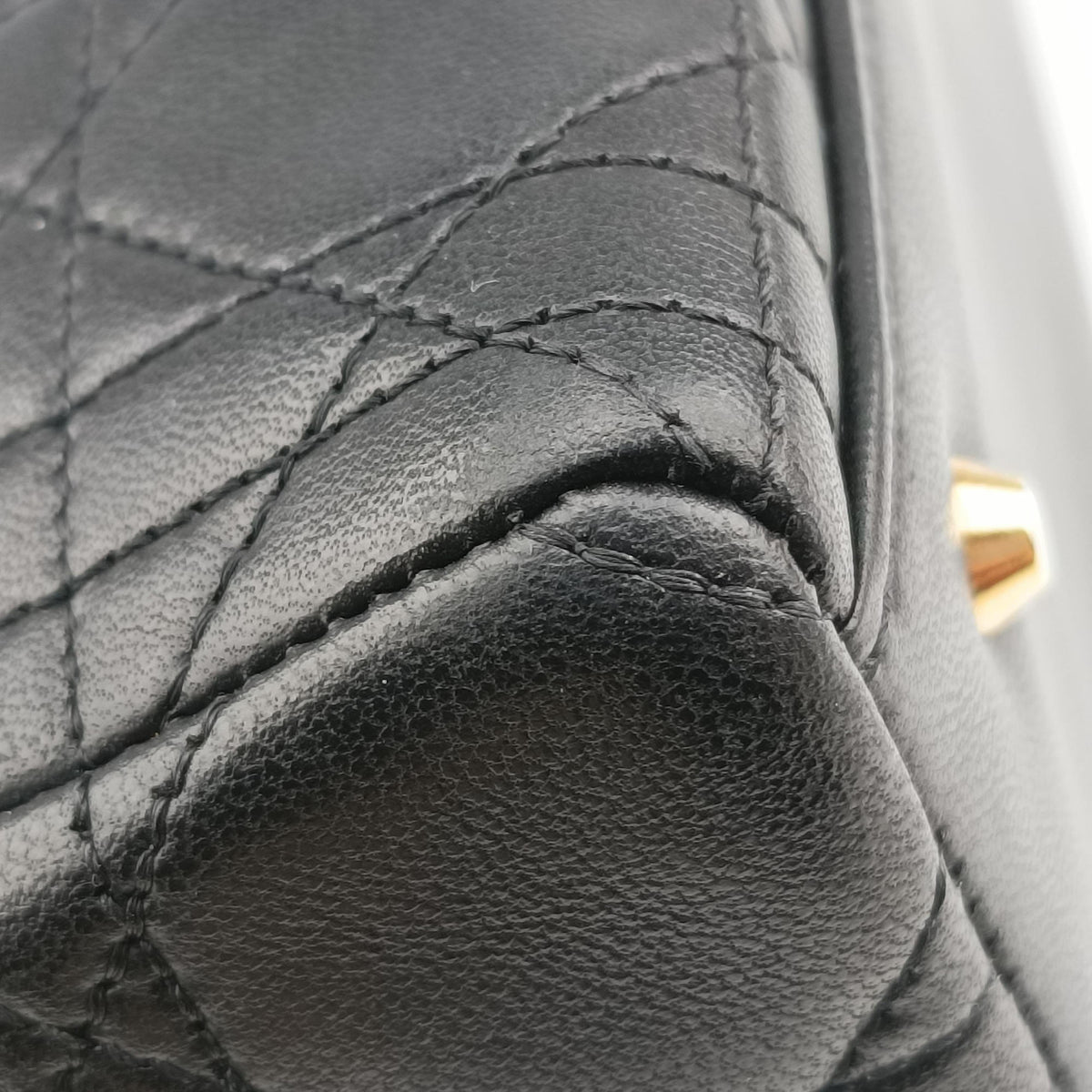 Pre-owned Christian Dior Lady Dior Black lambskin handbag | stylenewstar