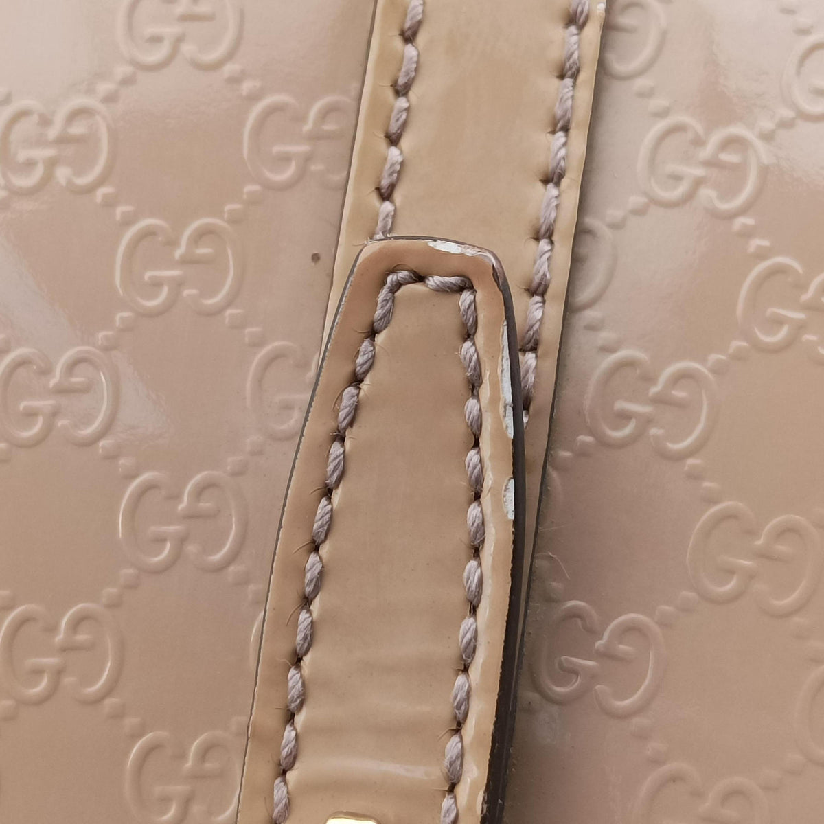 Microguccissima Beige Patent Leather 309614 D014105809マイクログッチシマ ベージュ パテント 309614 D014105809