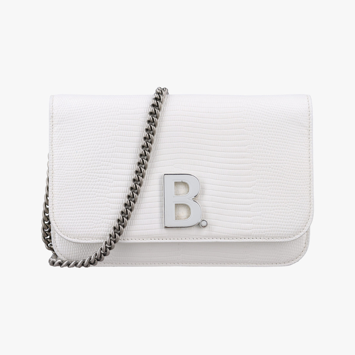 B.Logo White Leather 593615.9000.U.568148B.ロゴ ホワイト レザー 593615.9000.U.568148