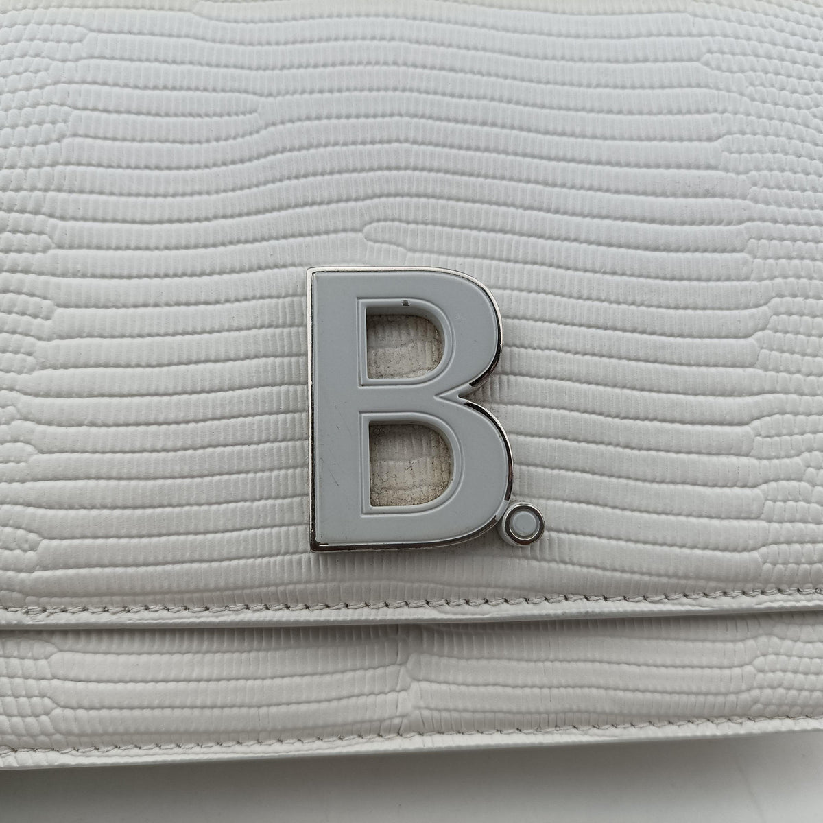 B.Logo White Leather 593615.9000.U.568148B.ロゴ ホワイト レザー 593615.9000.U.568148