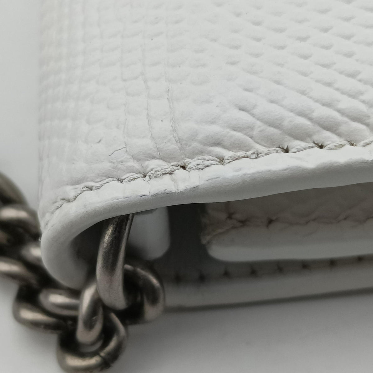 B.Logo White Leather 593615.9000.U.568148B.ロゴ ホワイト レザー 593615.9000.U.568148