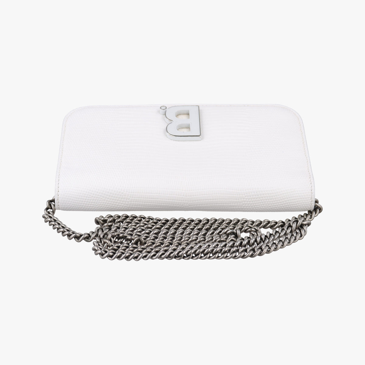 B.Logo White Leather 593615.9000.U.568148B.ロゴ ホワイト レザー 593615.9000.U.568148