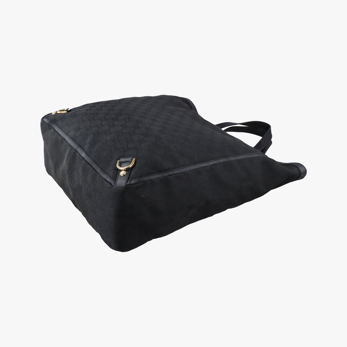 Pre-owned Gucci Abbey Black Canvas × Leather 130733 handbag | stylenewstar