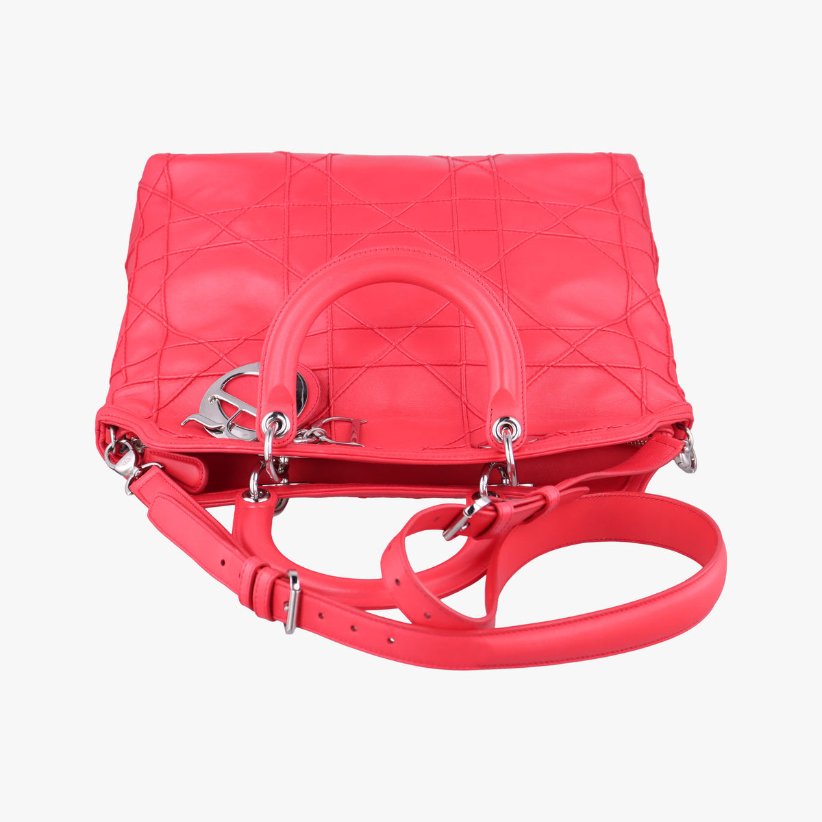 Pre-owned Christian Dior Granville Pink lambskin shoulderbag | stylenewstar