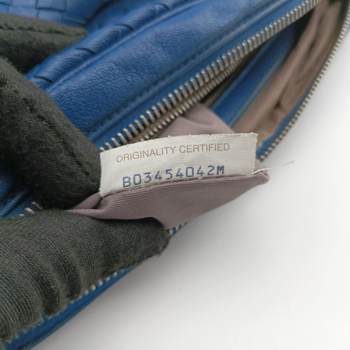 Pre-owned Bottega Veneta Intrecciato Blue lambskin shoulderbag | stylenewstar