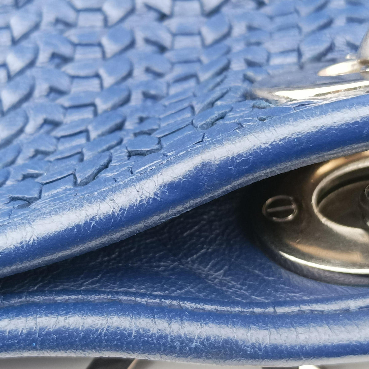 Pre-owned Christian Dior Soft Lady Dior Intrecciato Tote Navy lambskin handbag | stylenewstar