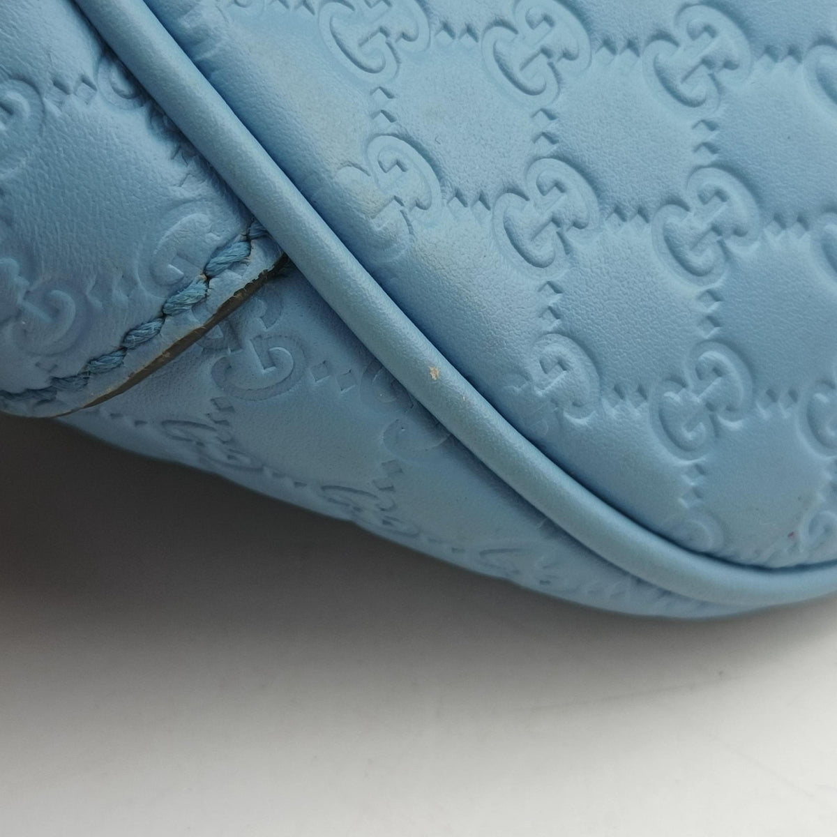Microguccissima Blue Leather 449654 G021871998マイクログッチシマ ブルー レザー 449654 G021871998