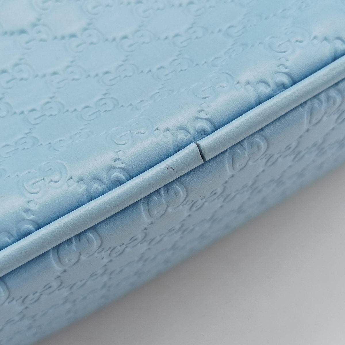 Microguccissima Blue Leather 449654 G021871998マイクログッチシマ ブルー レザー 449654 G021871998