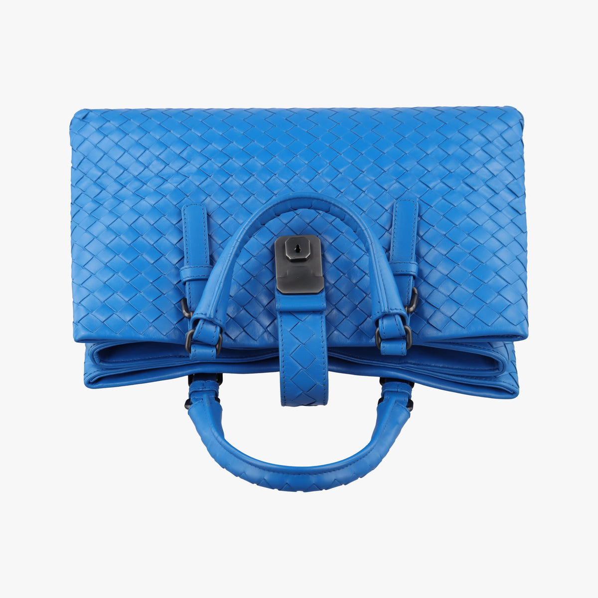 Roma Intrecciato Blue lambskin B04638597Rローマ イントレチャート ブルー ラムスキン B04638597R