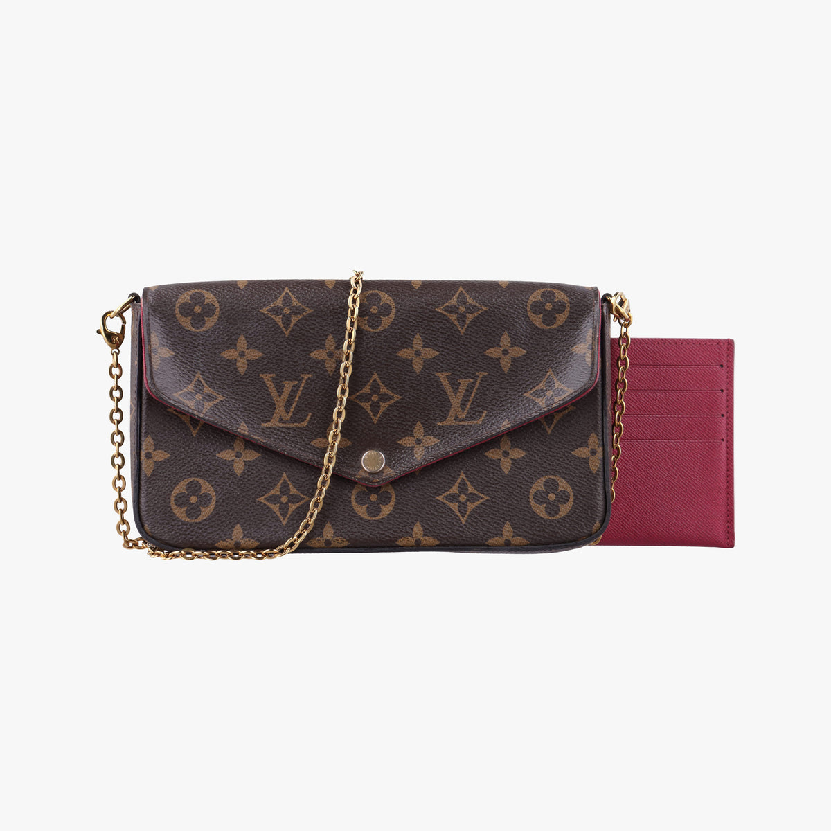 Secondhand Louis Vuitton Pochette Felicie Brown Monogram Canvas M61276 shoulderbag | stylenewstar