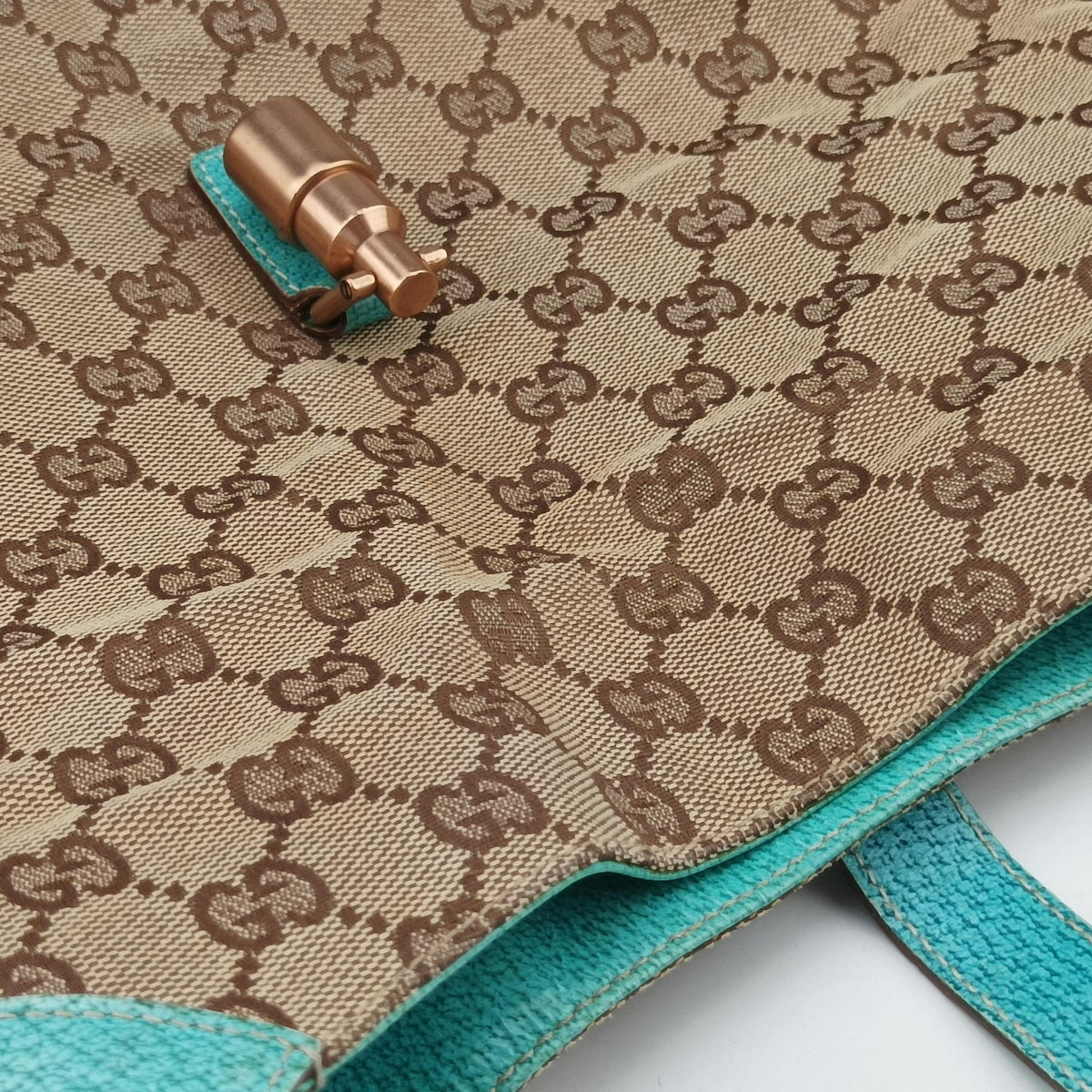 New Jackie khaki×blue canvas×leather 120888 ニュージャッキー カーキ×ブルー キャンバス×レザー 120888