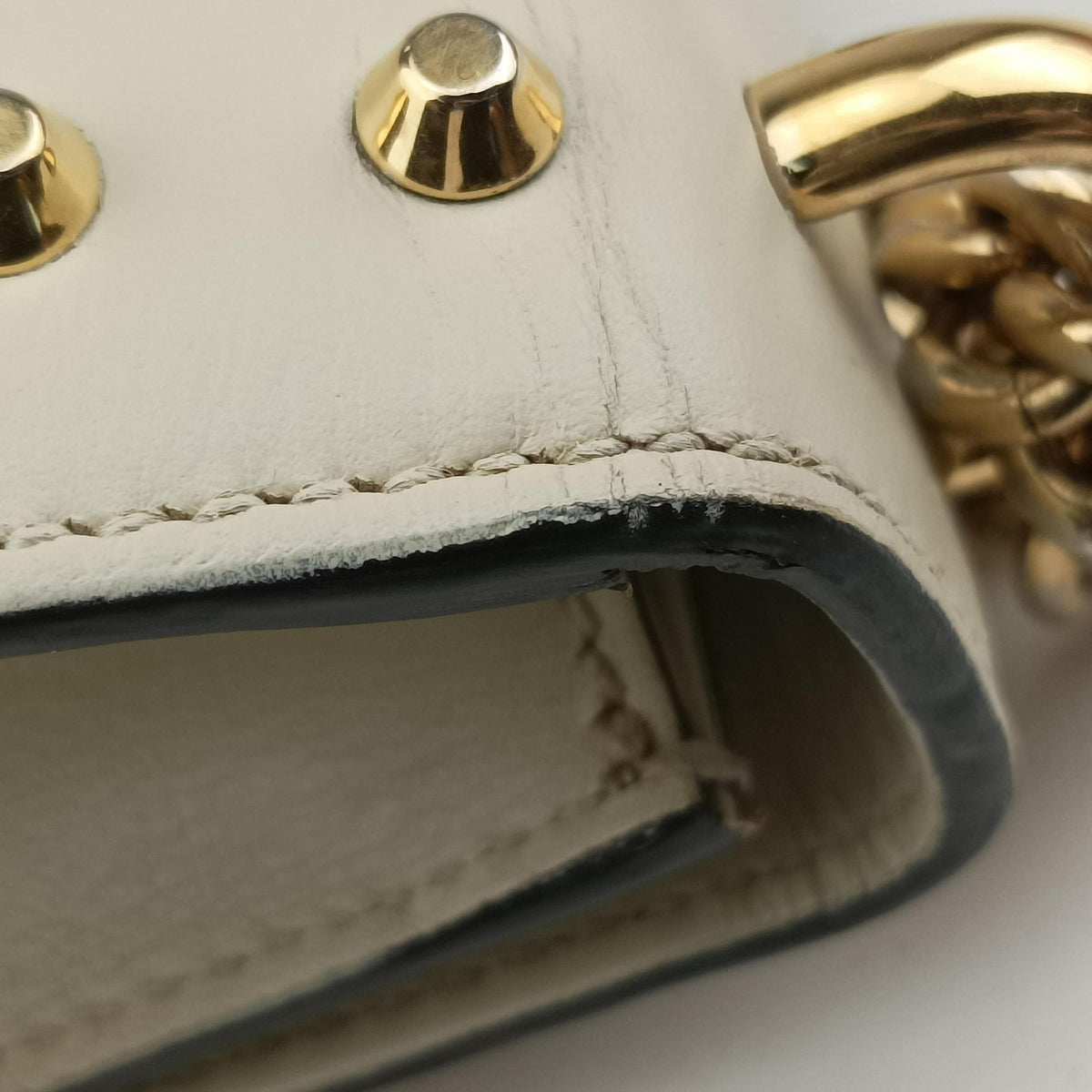Padlock White Leather 432182 H022959896パドロック ホワイト レザー 432182 H022959896