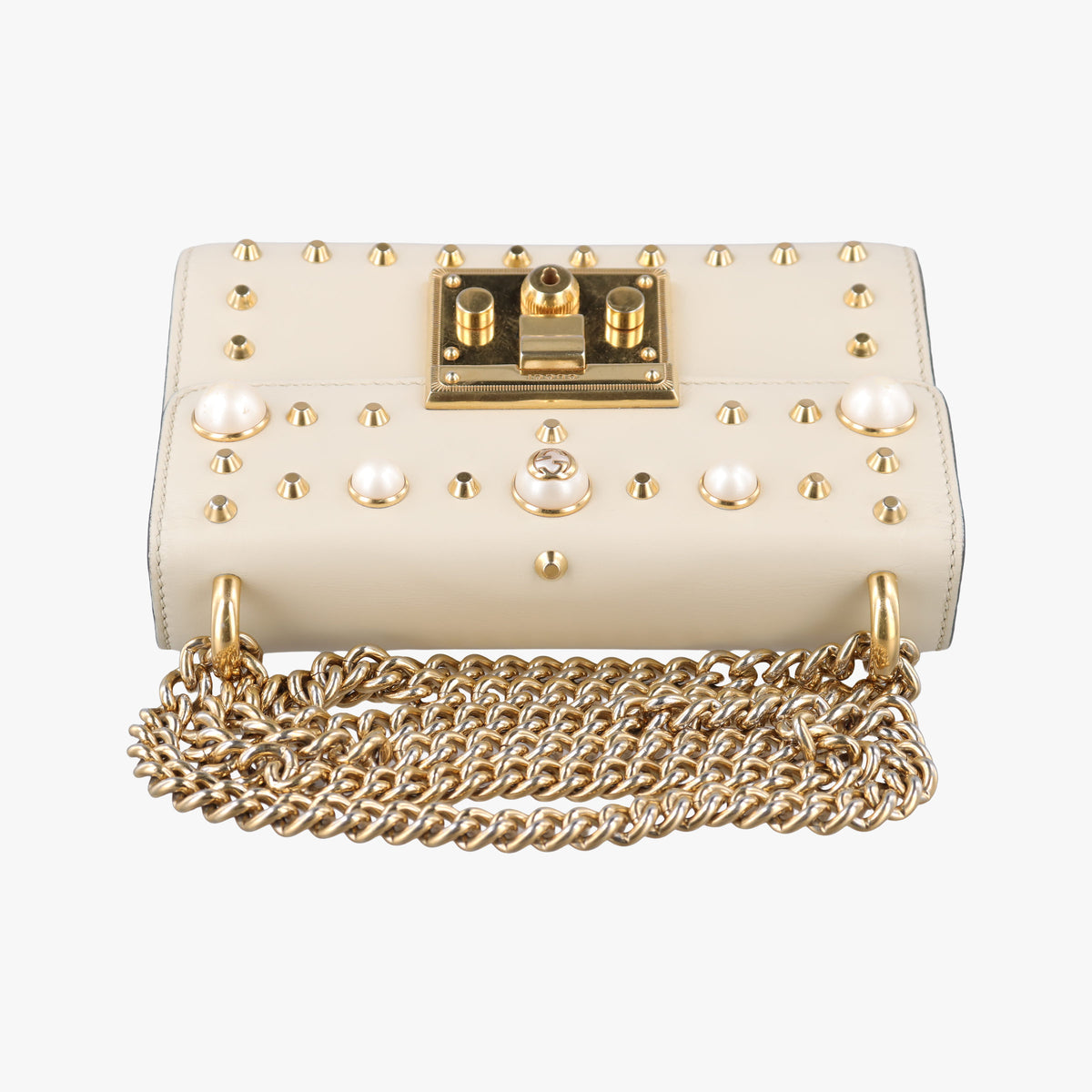 Padlock White Leather 432182 H022959896パドロック ホワイト レザー 432182 H022959896