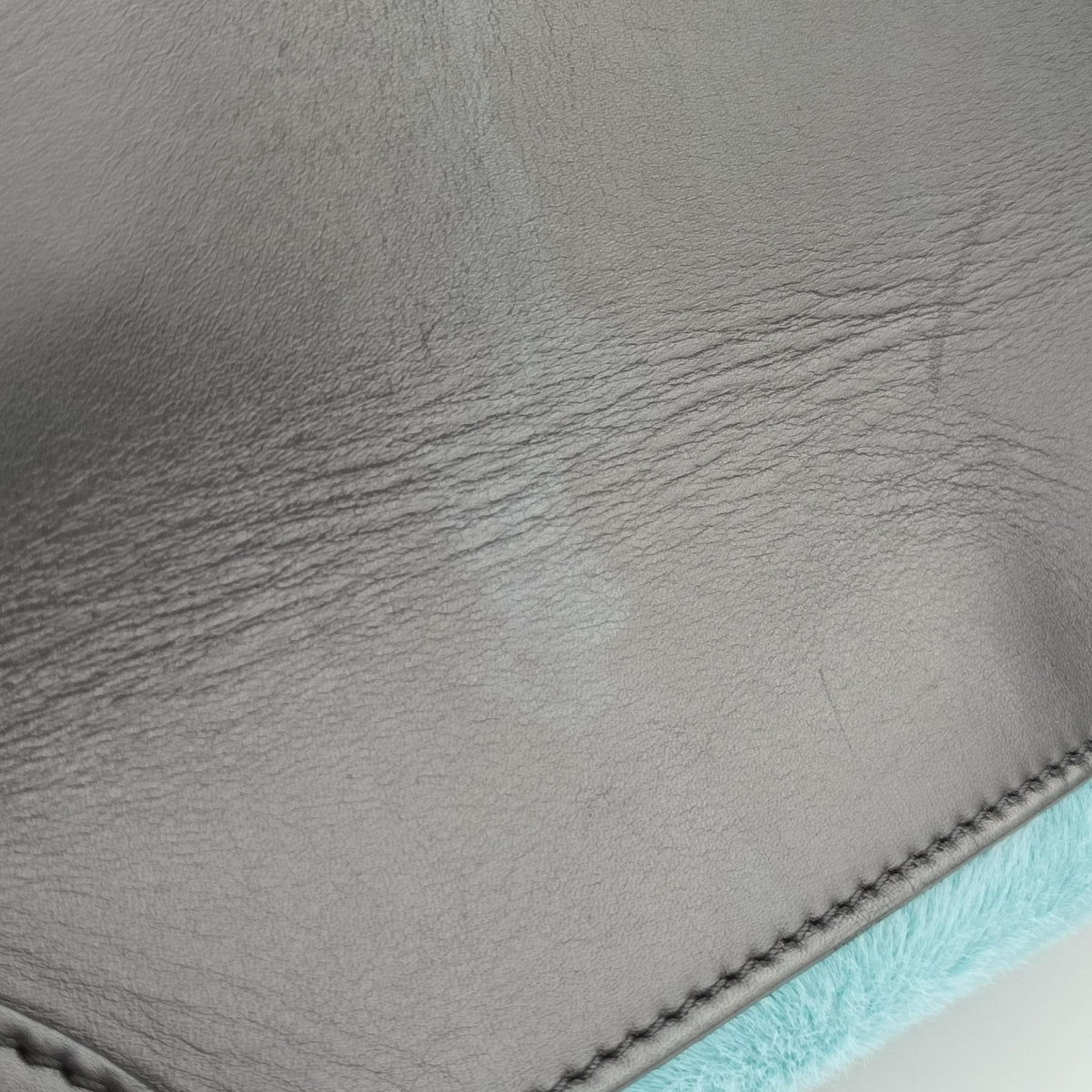 Vintage Celine Luggage Mini Shopper Blue Leather×Ponyhair handbag | stylenewstar