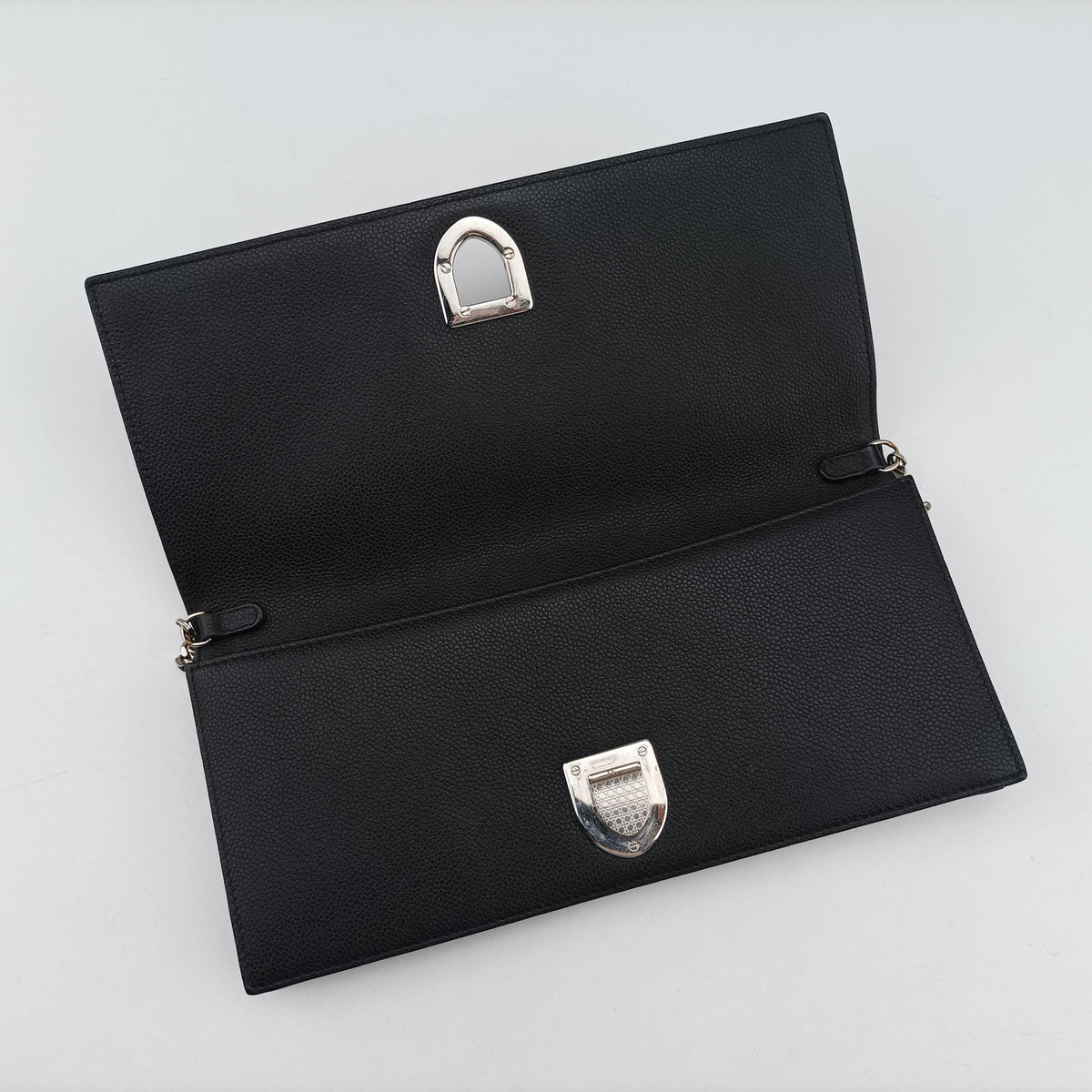 Vintage Christian Dior Diorama Black Leather shoulderbag | stylenewstar