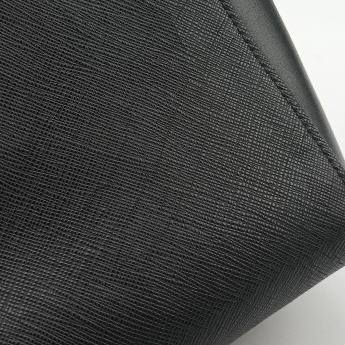 Pre-owned Prada Monochrome Black SAFFIANO Leather 1BA113 shoulderbag | stylenewstar