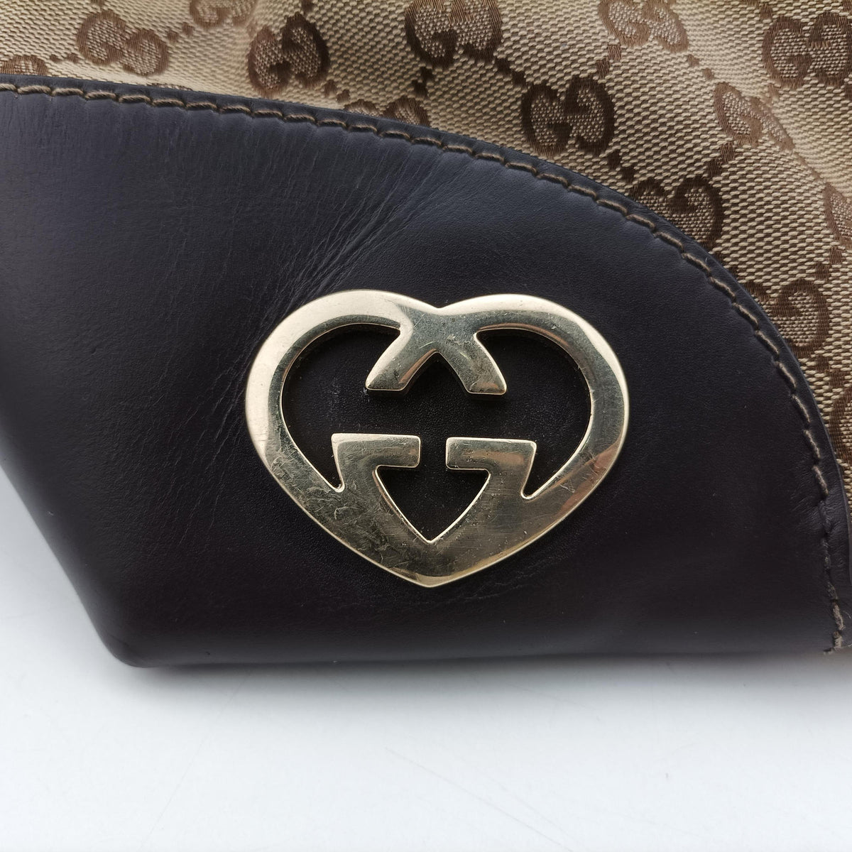 Lovely Brown Canvas×Leather 257071 C8375750ラブリー ブラウン キャンバス×レザー 257071 C8375750