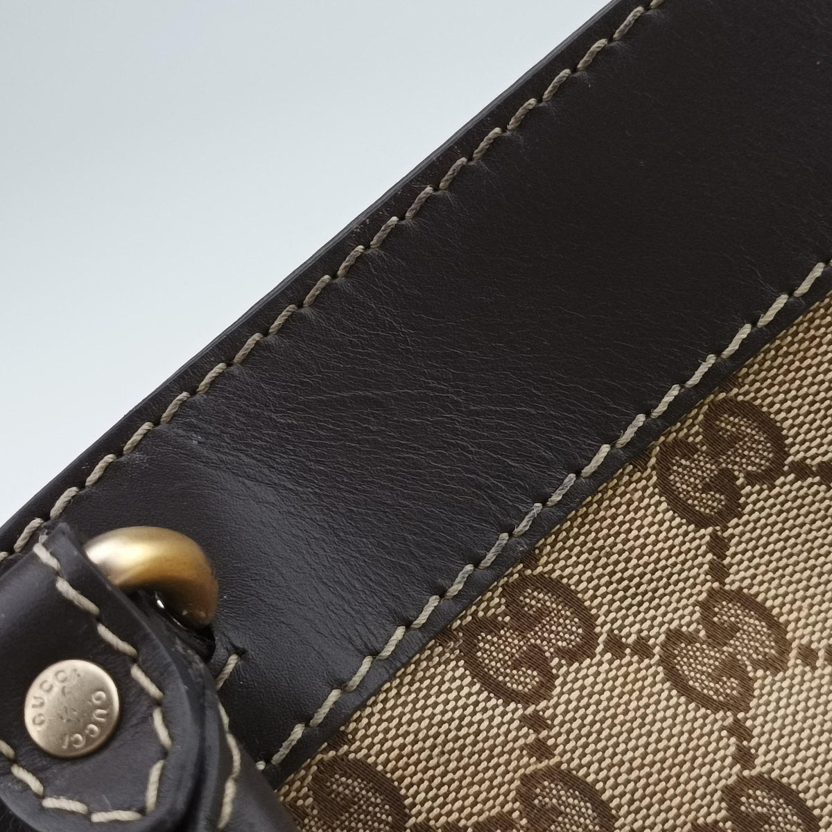 Lovely Brown Canvas×Leather 257071 C8375750ラブリー ブラウン キャンバス×レザー 257071 C8375750