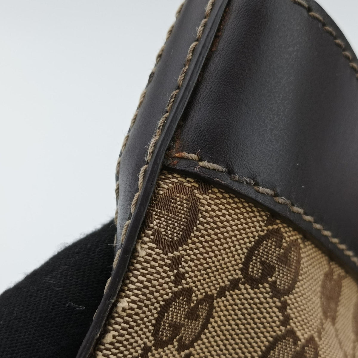 Lovely Brown Canvas×Leather 257071 C8375750ラブリー ブラウン キャンバス×レザー 257071 C8375750