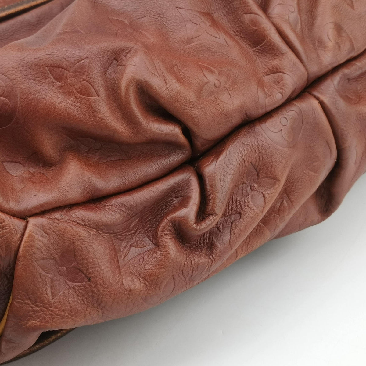 Secondhand Louis Vuitton Kalahari GM Brown Monogram Epice ×Python M97002 shoulderbag | stylenewstar