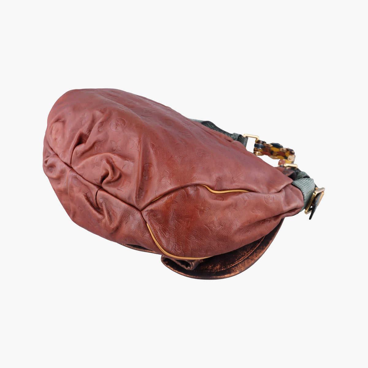 Secondhand Louis Vuitton Kalahari GM Brown Monogram Epice ×Python M97002 shoulderbag | stylenewstar