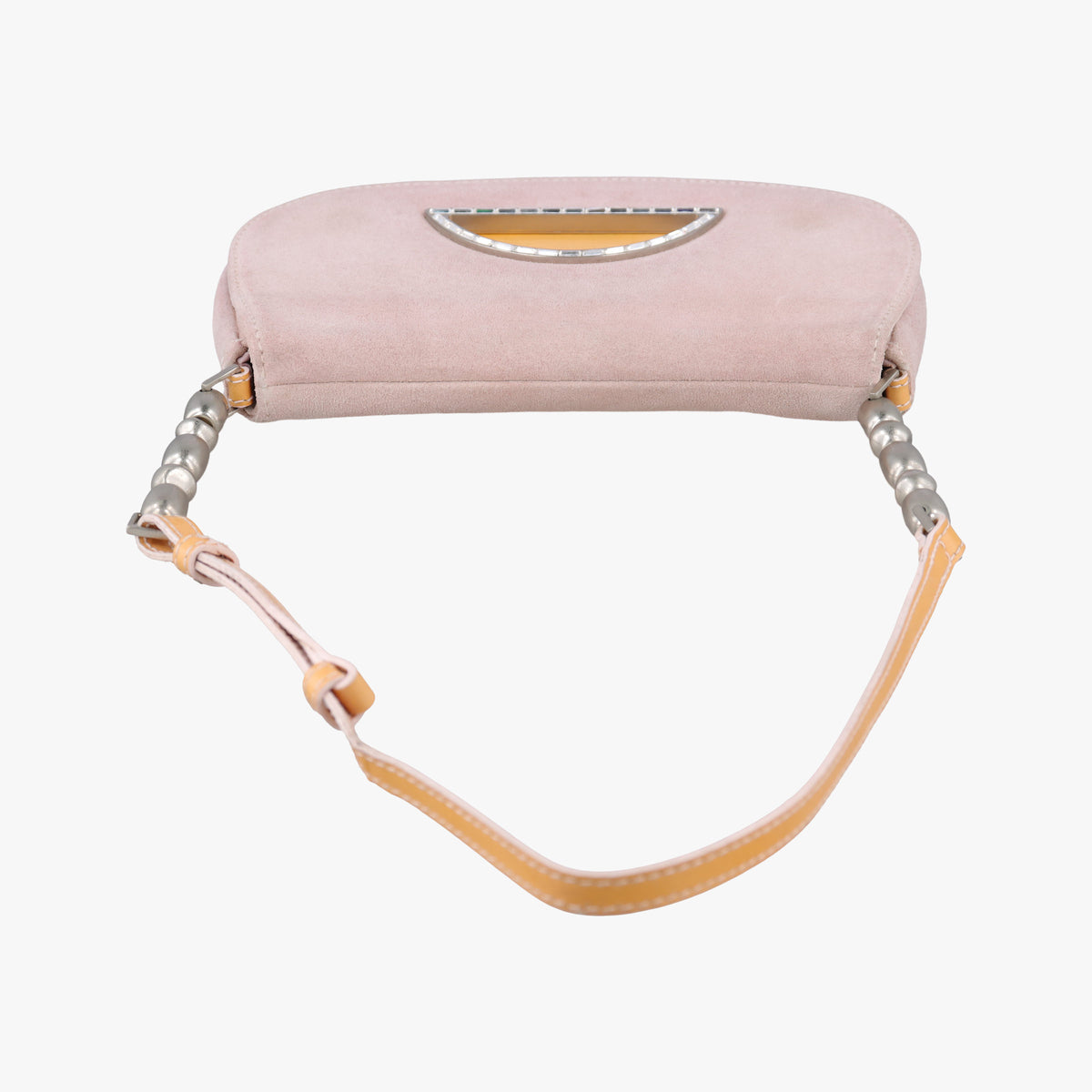 Secondhand Christian Dior Marispearl Pink Suede shoulderbag | stylenewstar