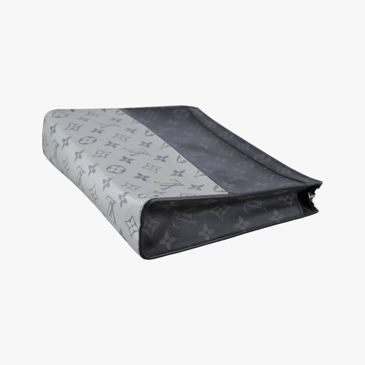 Pochette Voyage MM Black x Silver Monogram Split M63039 SP1128ポシェット ヴォワヤージュ MM ブラック x シルバー モノグラム スプリット M63039 SP1128