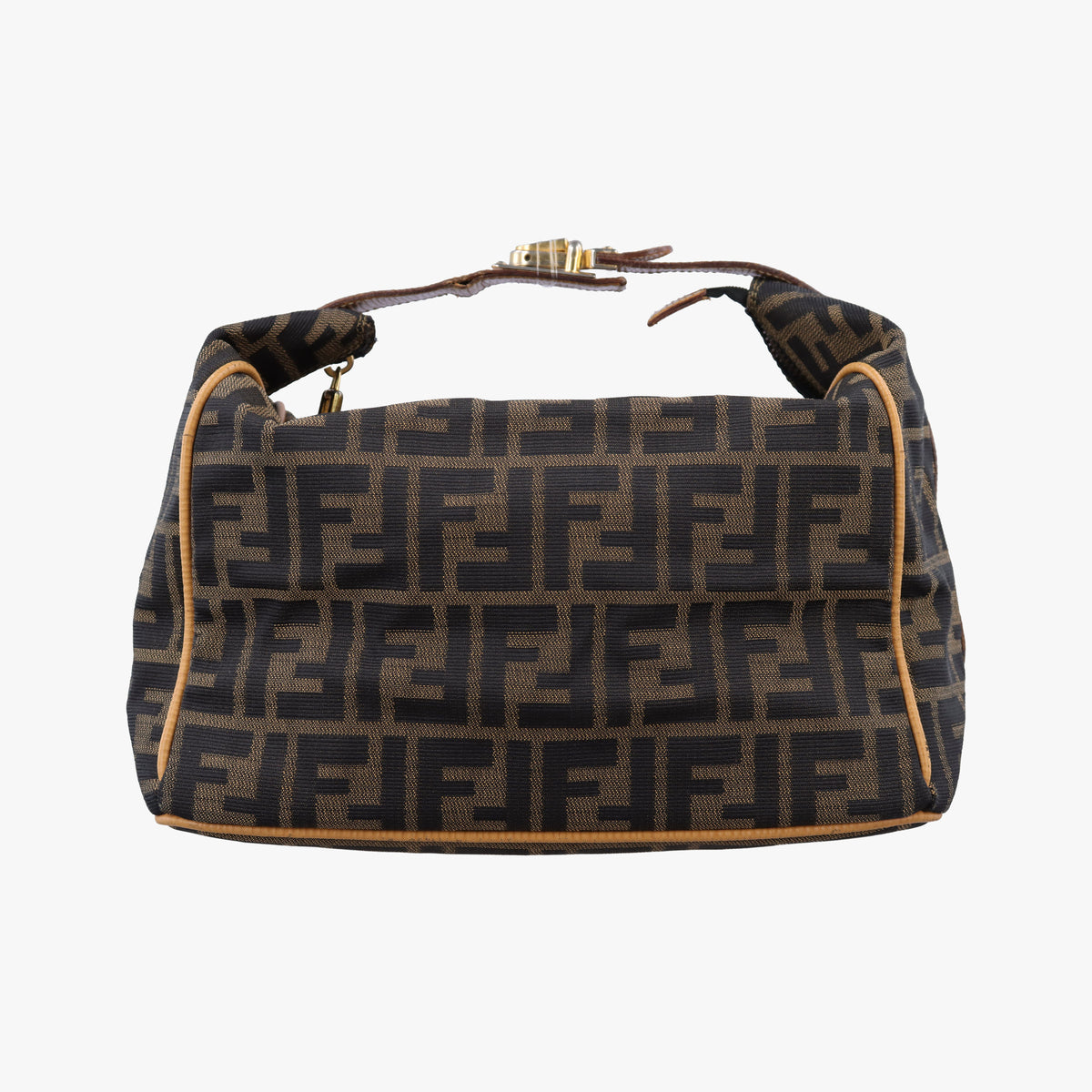 Pre-owned Fendi Zucca Print Brown canvas handbag | stylenewstar