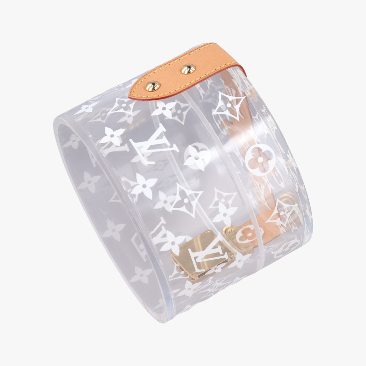 Pre-owned Louis Vuitton Box Scott Transparent Monogram Plexiglass clutchbag | stylenewstar
