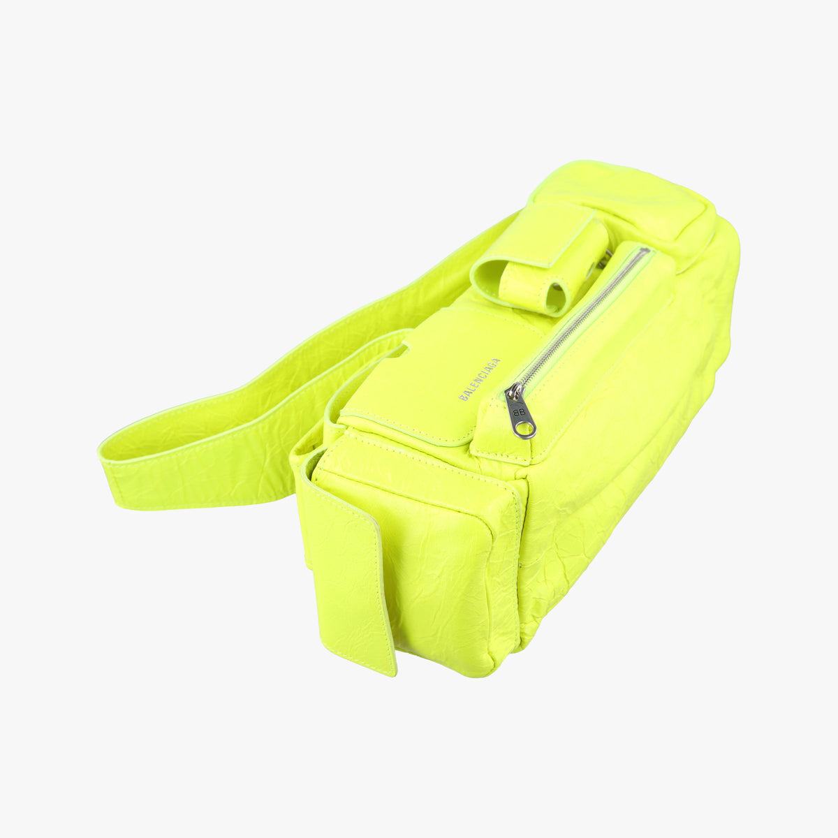 Superbusy XS Sling Bag GreenYellow leather 568008 762516.7206.O.568008スーパービジー XS スリング バッグ グリーンイエロー レザー 568008 762516.7206.O.568008