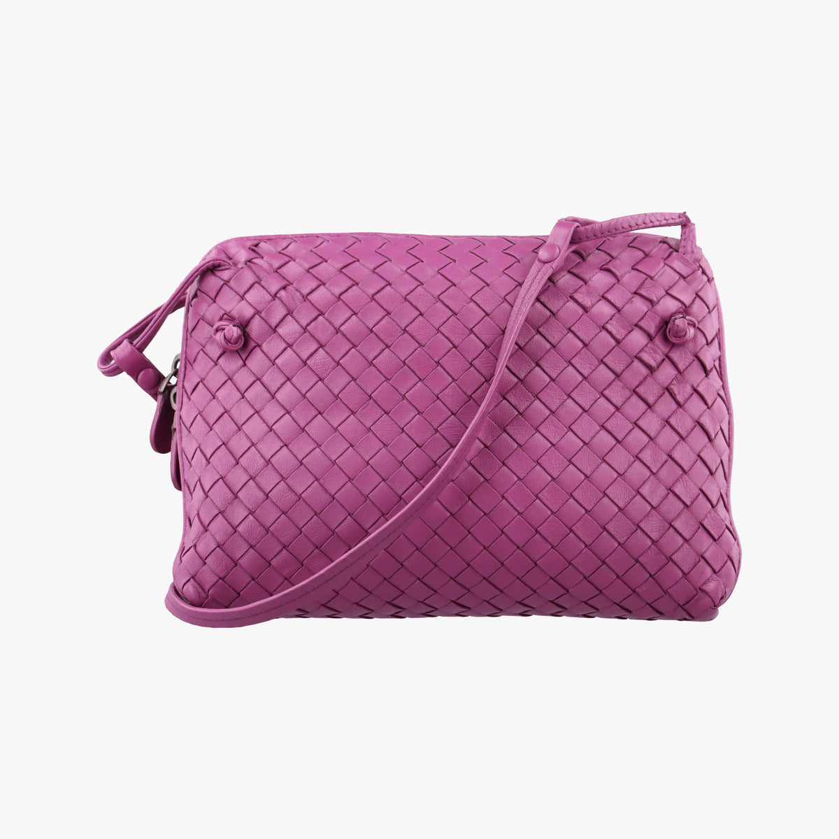 NODINI Intrecciato Purple lambskin B05645986Zノディーニ イントレチャート パープル ラムスキン B05645986Z