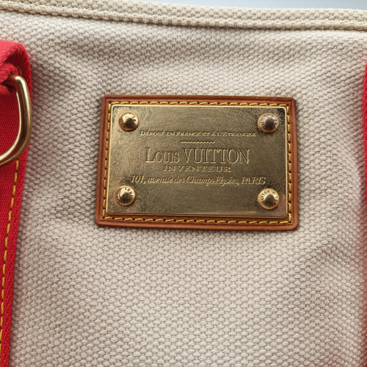 Kaba MM Antigua Beige x Red Canvas M40035 SR0065カバMM アンティグア ベージュxレッド キャンバス M40035 SR0065