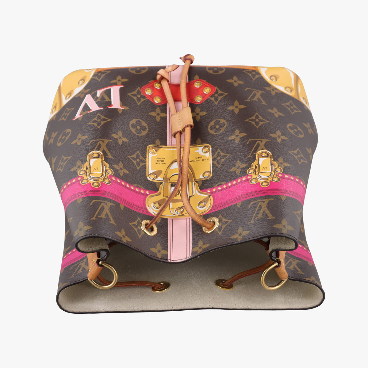 NeoNoe brown×Multicolor Monogram Summer Trunk Canvas M40649 SP0198 IC Chipネオノエ モノグラム/ブラウン×マルチカラー モノグラム サマートランクキャンバス M40649 SP0198 ICチップ
