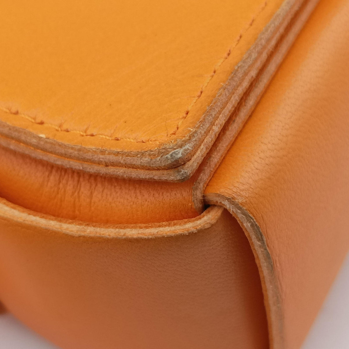 Pre-owned Bottega Veneta candy cassette Orange lambskin shoulderbag | stylenewstar