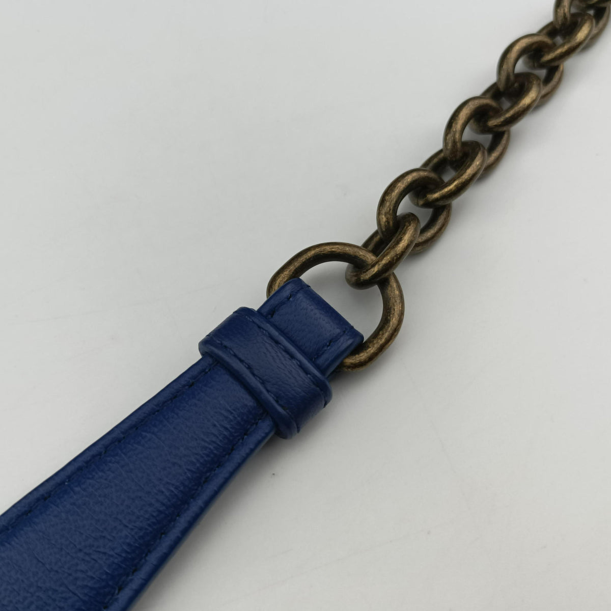 Pre-owned Bottega Veneta Intrecciato Olimpia Blue lambskin shoulderbag | stylenewstar