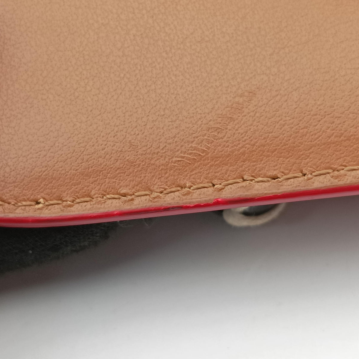 Pre-owned Christian Louboutin Sweet Charity Brown Leather shoulderbag | stylenewstar