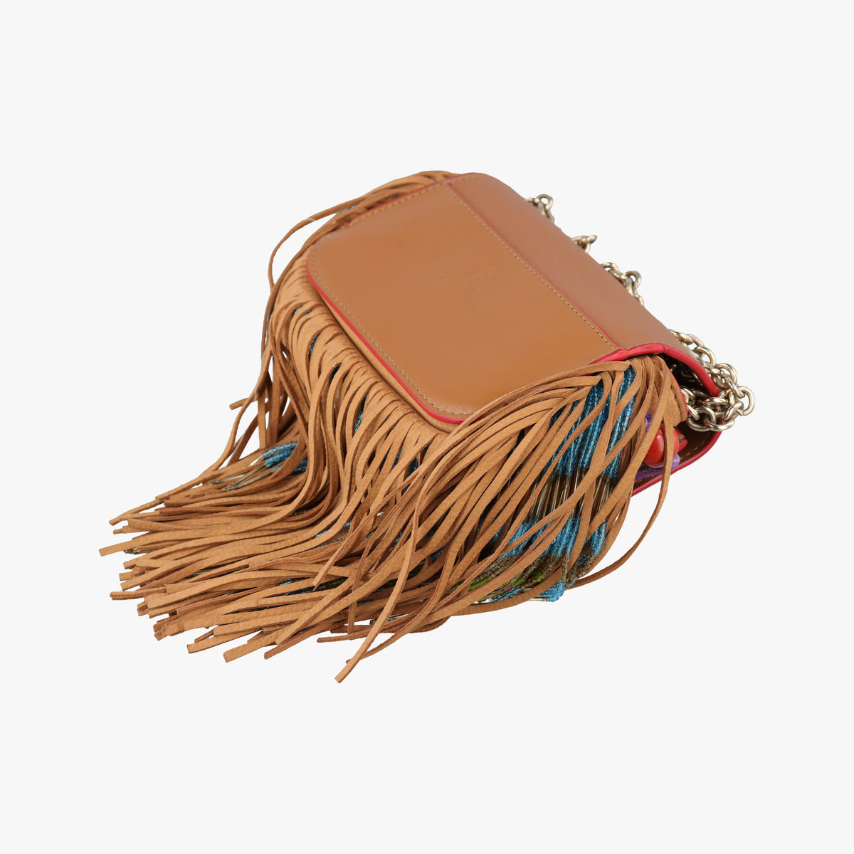 Pre-owned Christian Louboutin Sweet Charity Brown Leather shoulderbag | stylenewstar