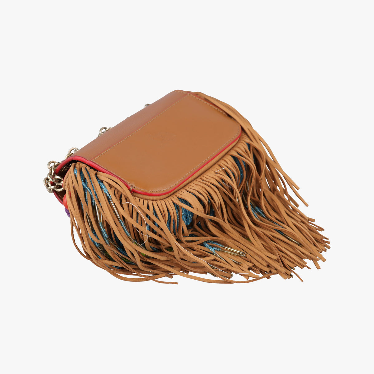 Pre-owned Christian Louboutin Sweet Charity Brown Leather shoulderbag | stylenewstar