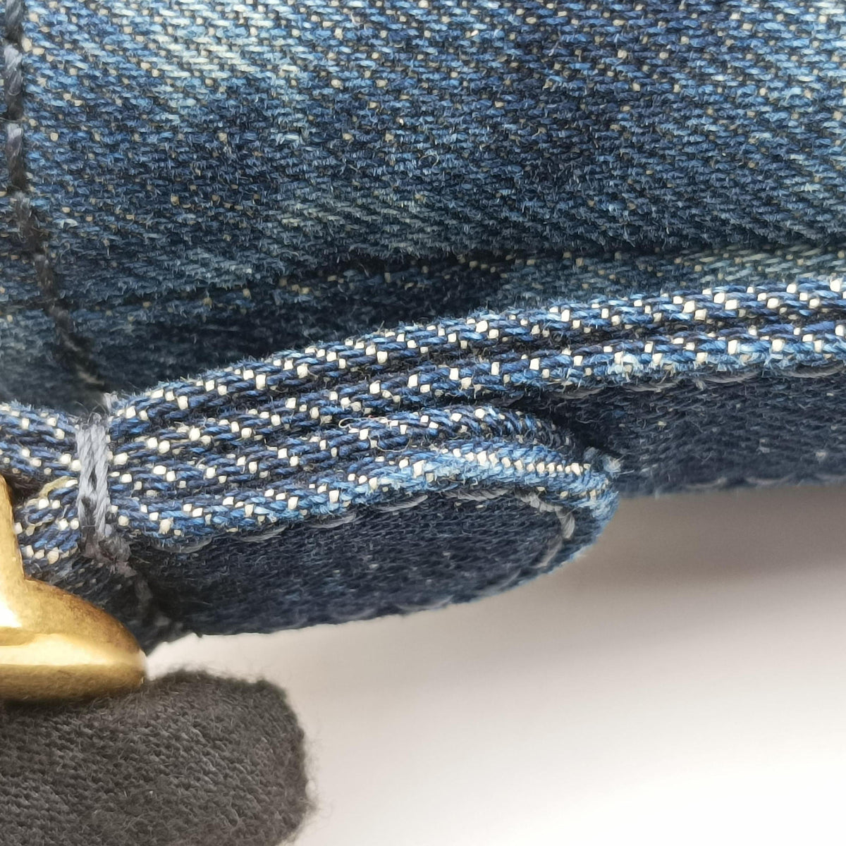Pre-owned Christian Dior Saddle Blue denim handbag | stylenewstar
