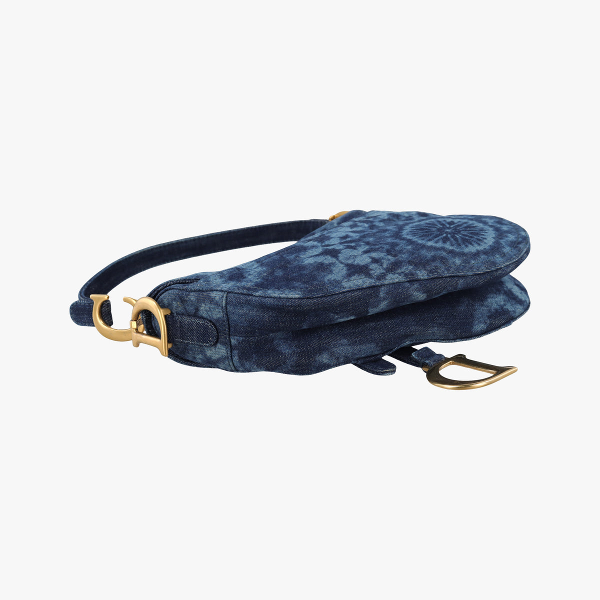 Pre-owned Christian Dior Saddle Blue denim handbag | stylenewstar