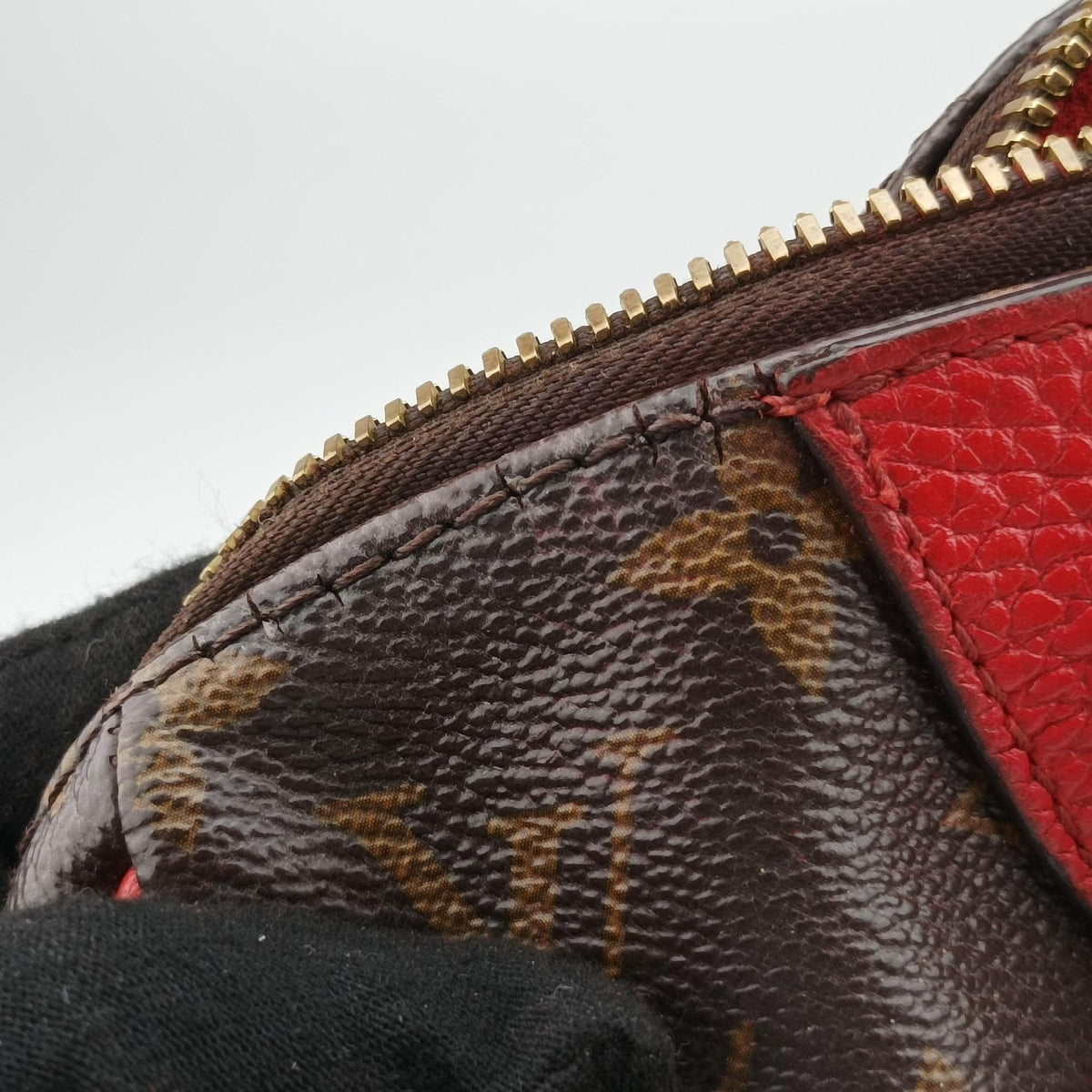 RETIRO PM brown×COQUELICOT Monogram Canvas×calf leather M50057 DR4164レティーロPM モノグラム/ブラウン×コクリコ モノグラムキャンバス×カーフレザー M50057 DR4164