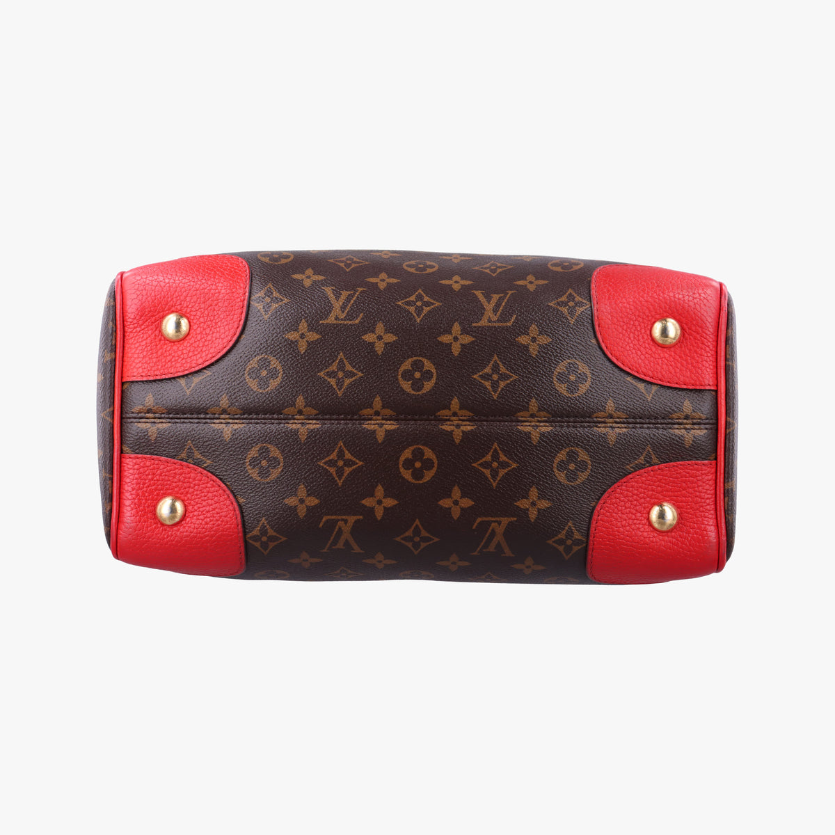 RETIRO PM brown×COQUELICOT Monogram Canvas×calf leather M50057 DR4164レティーロPM モノグラム/ブラウン×コクリコ モノグラムキャンバス×カーフレザー M50057 DR4164