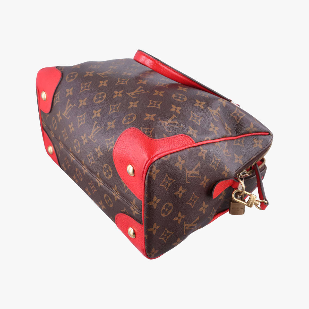 RETIRO PM brown×COQUELICOT Monogram Canvas×calf leather M50057 DR4164レティーロPM モノグラム/ブラウン×コクリコ モノグラムキャンバス×カーフレザー M50057 DR4164