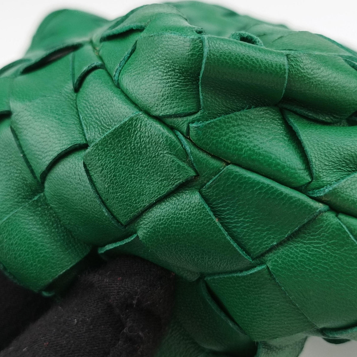 Pre-owned Bottega Veneta The Jodie Green lambskin handbag | stylenewstar