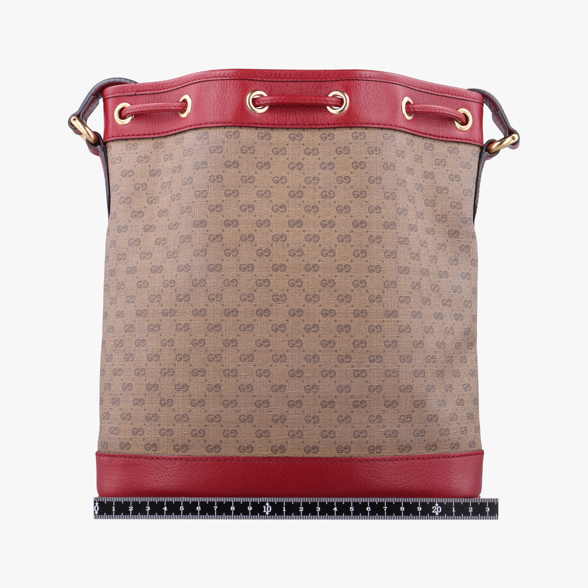Doraemon collaboration Brown x red PVC coated canvas×Leather 655597 A034153779ドラえもんコラボ ブラウンxレッド PVCコーティングキャンバス×レザー 655597 A034153779