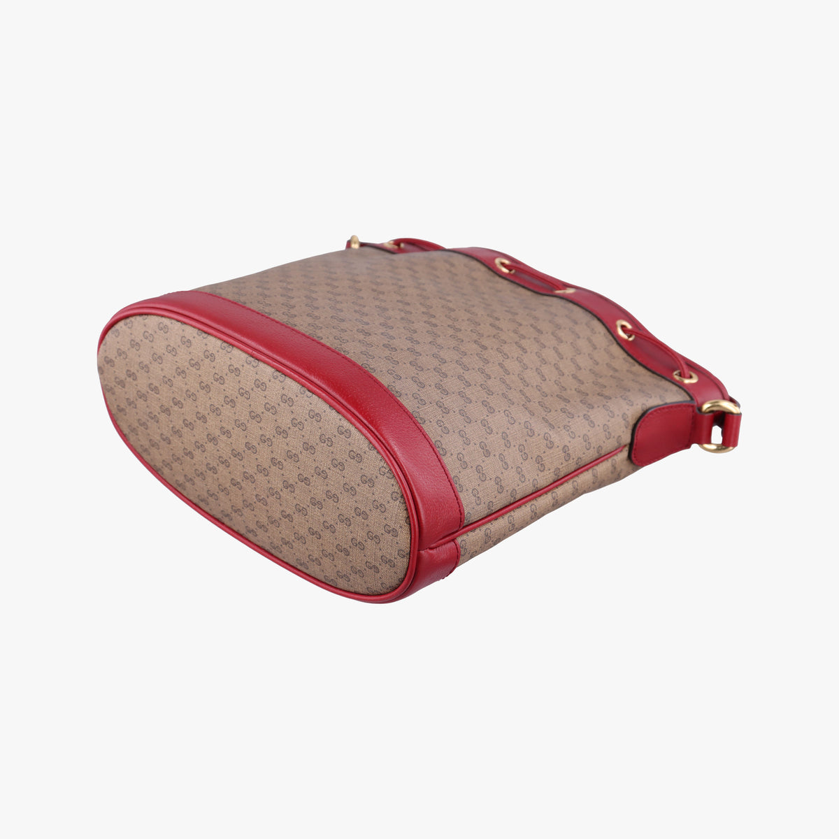 Doraemon collaboration Brown x red PVC coated canvas×Leather 655597 A034153779ドラえもんコラボ ブラウンxレッド PVCコーティングキャンバス×レザー 655597 A034153779