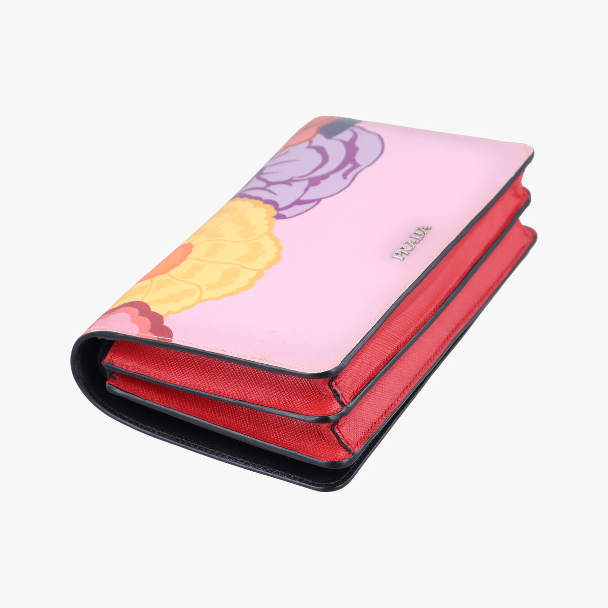 Lip print pink×Multicolour Saffiano Leather 231リッププリント ピンク×マルチカラー サフィアーノレザー 231